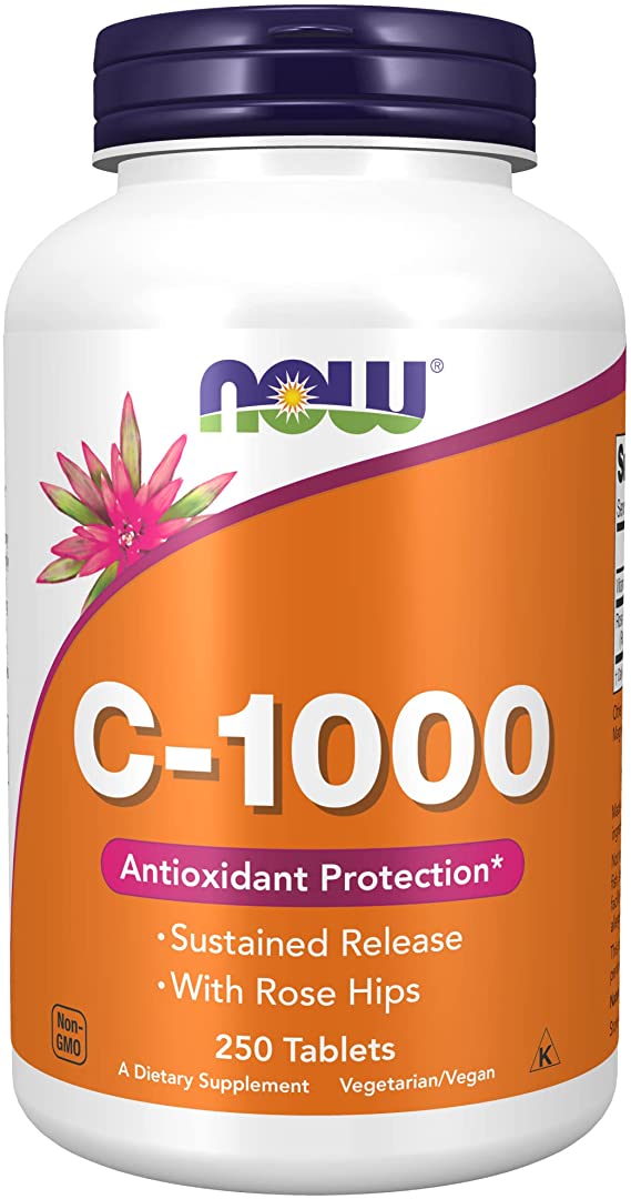 NOW FOODS Vitamin C-1000 (Vitamin C with Rose Hips) 100 tablets